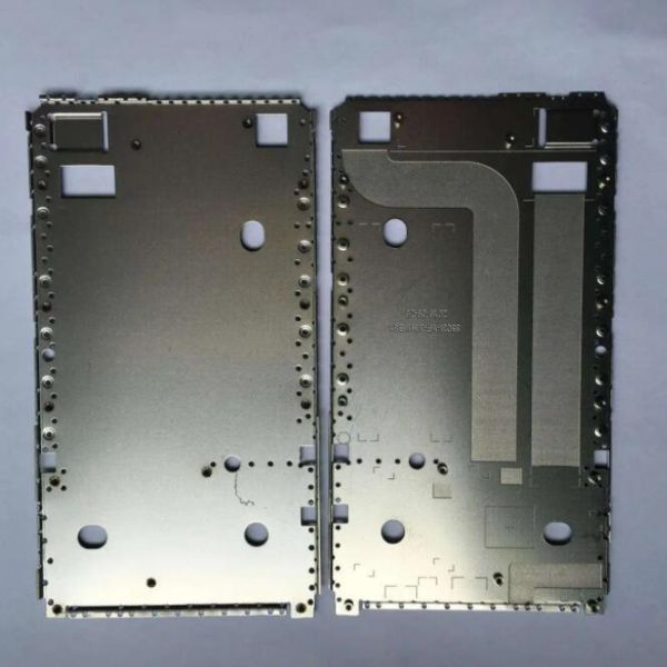 Laser welding of aluminum mobile phone middle frame and middle plate